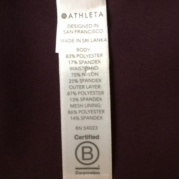 Athleta High Rise A-Game pleated mesh skort 13.5” in eggplant purple, si… - Picture 9 of 11